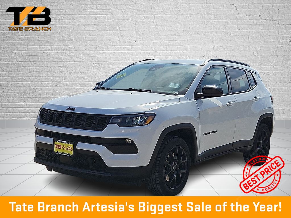 Bright White 2026 Jeep Compass Latitude 4WD SUV / Crossover Four-Wheel Drive 8-Speed Automatic