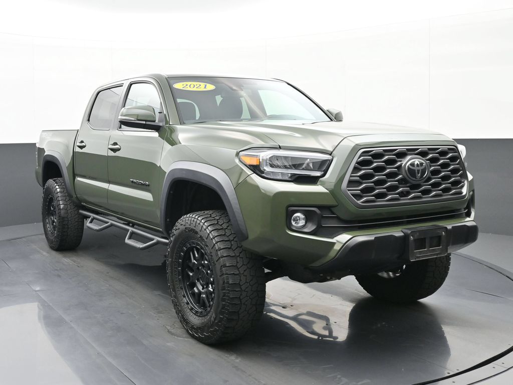 Army Green 2021 Toyota Tacoma Pickup Truck Four-Wheel Drive 6-Speed Automatic