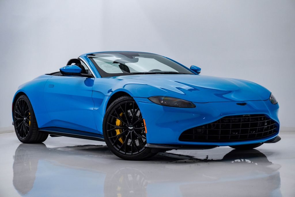 Elwood Blue 2023 Aston Martin Vantage V8 Convertible RWD Convertible Rear-Wheel Drive 8-Speed Automatic
