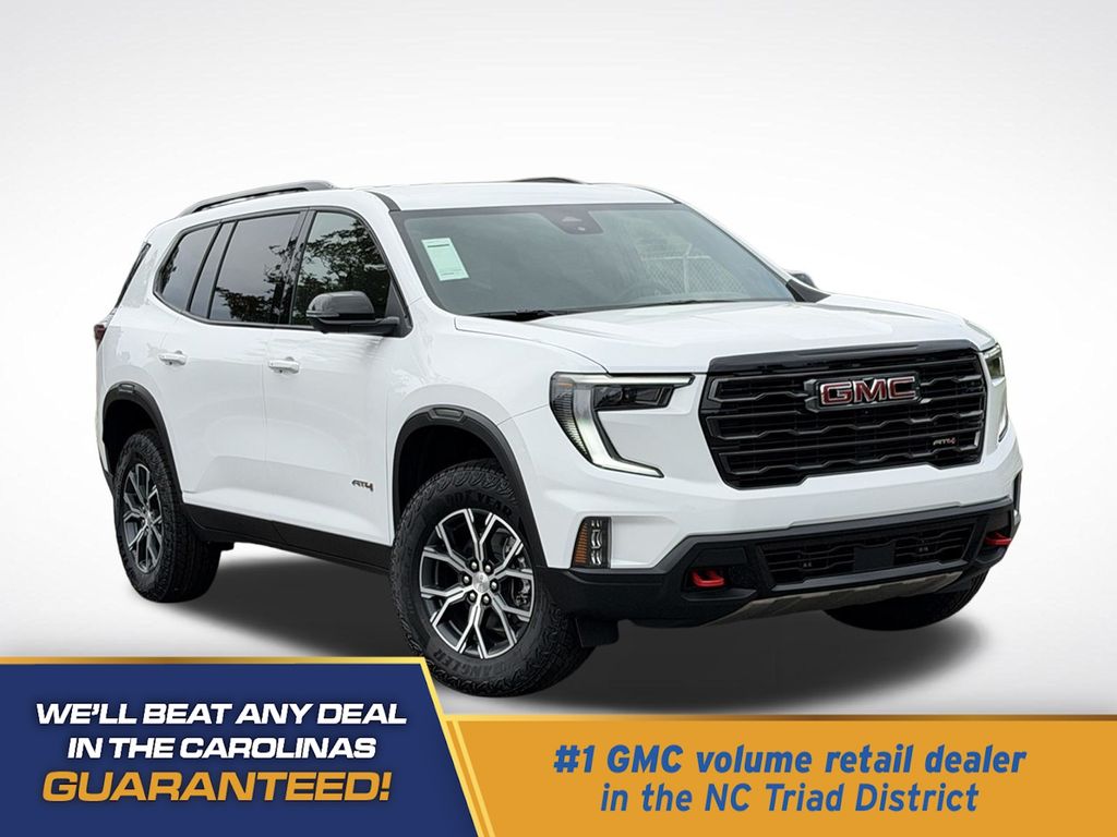 Summit White 2026 GMC Acadia SUV / Crossover Four-Wheel Drive 8-Speed Automatic