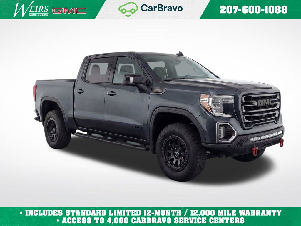 Gray (Dark Sky Metallic) 2019 GMC Sierra 1500 AT4 Crew Cab 4WD Pickup Truck Four-Wheel Drive Automatic