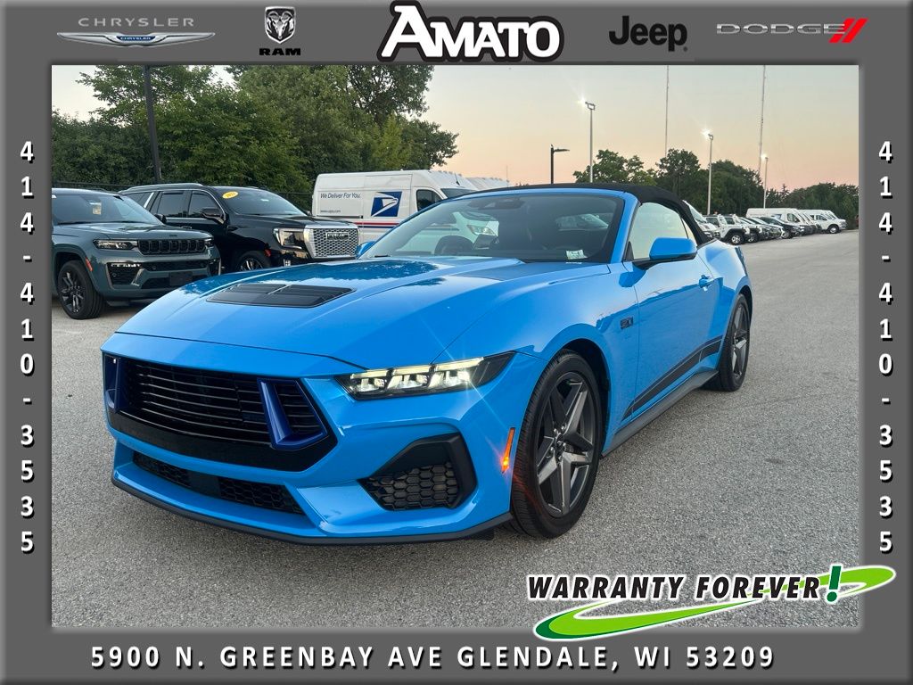 Grabber Blue Metallic 2025 Ford Mustang Convertible Rear-Wheel Drive Automatic