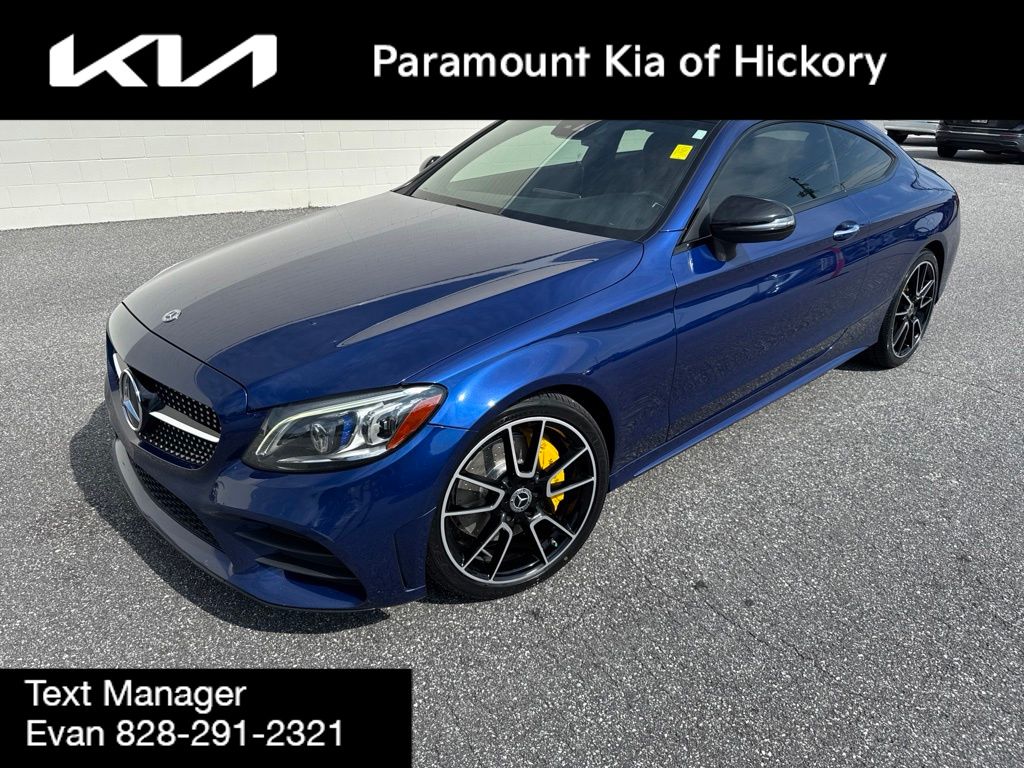 Brilliant Blue Metallic 2019 Mercedes-Benz C-Class Coupe Rear-Wheel Drive 9-Speed Automatic