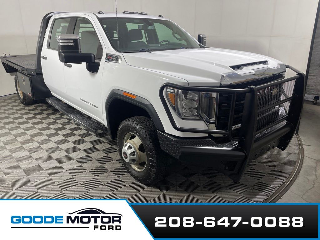 Summit White 2021 GMC Sierra 3500HD Pickup Truck Four-Wheel Drive 6-Speed Automatic