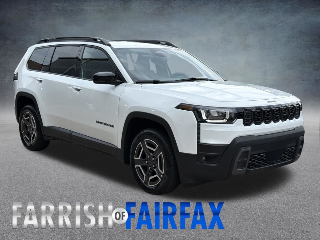 Bright White Clearcoat 2026 Jeep Cherokee SUV / Crossover Four-Wheel Drive Continuously Variable Transmission