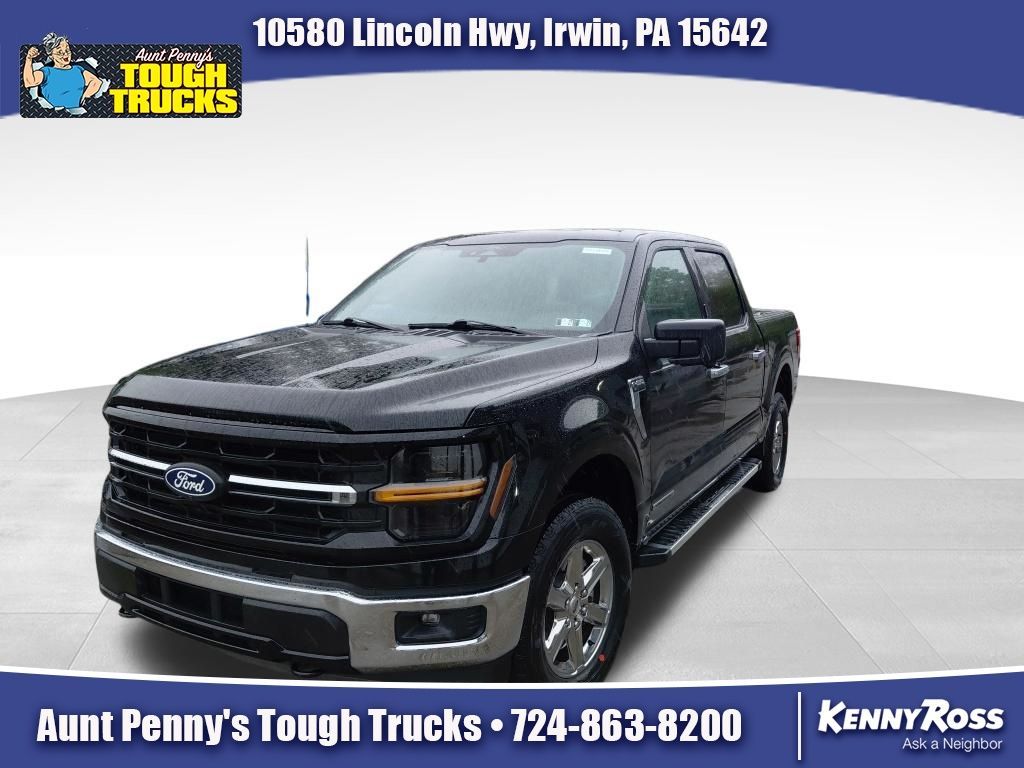 Black Metallic 2024 Ford F-150 Pickup Truck Four-Wheel Drive Automatic