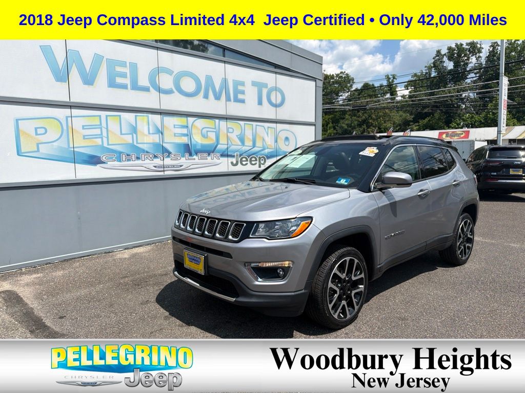 Billet Silver Metallic Clearcoat 2018 Jeep Compass SUV / Crossover Four-Wheel Drive 9-Speed Automatic