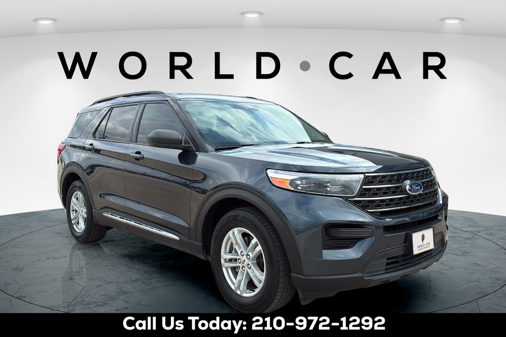 Blue Metallic 2022 Ford Explorer XLT RWD SUV / Crossover Rear-Wheel Drive Automatic