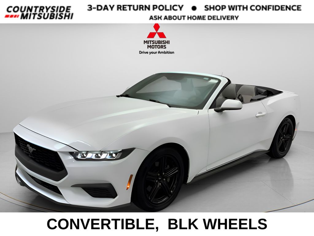 Oxford White 2024 Ford Mustang Convertible Rear-Wheel Drive Automatic
