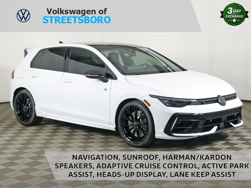 White 2025 Volkswagen Golf R Black Edition 4Motion Hatchback All-Wheel Drive 7-Speed Dual Clutch