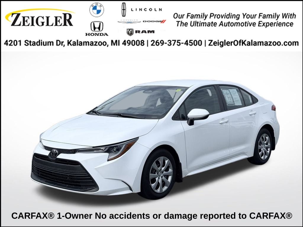 Ice Cap 2025 Toyota Corolla Sedan Front-Wheel Drive Continuously Variable Transmission