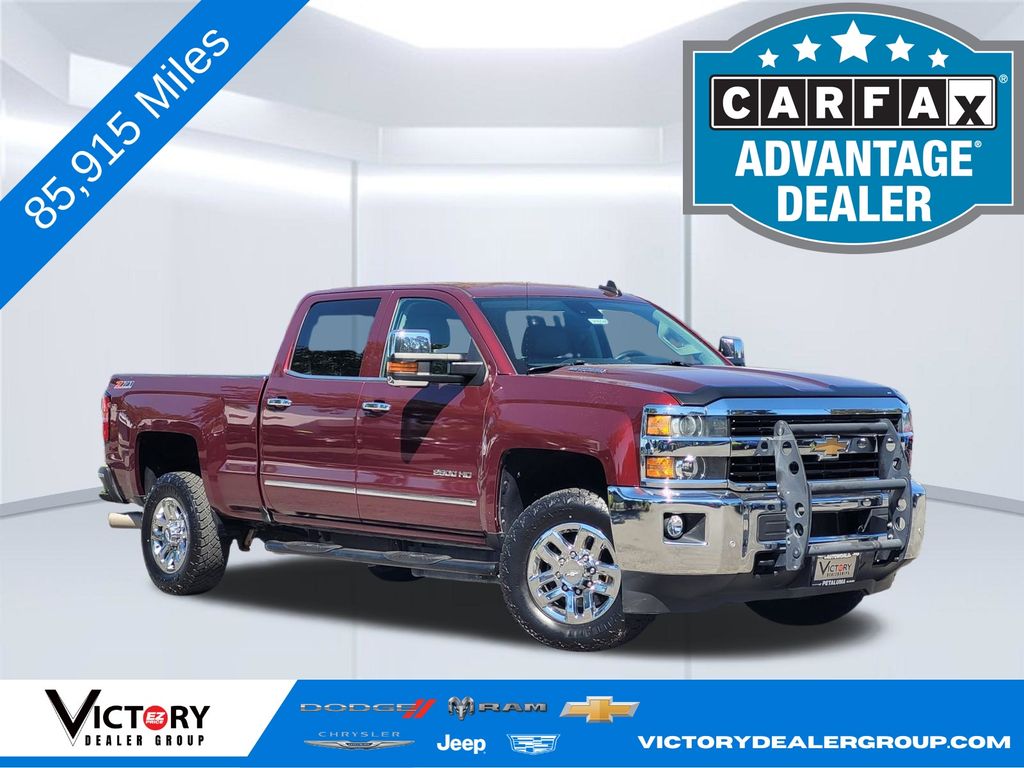 Red Metallic 2016 Chevrolet Silverado 2500HD Pickup Truck Four-Wheel Drive 6-Speed Automatic
