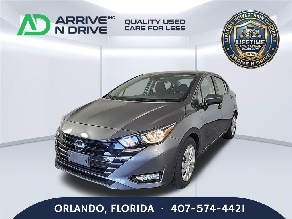 Gray Sky Pearl 2024 Nissan Versa Sedan Front-Wheel Drive Continuously Variable Transmission
