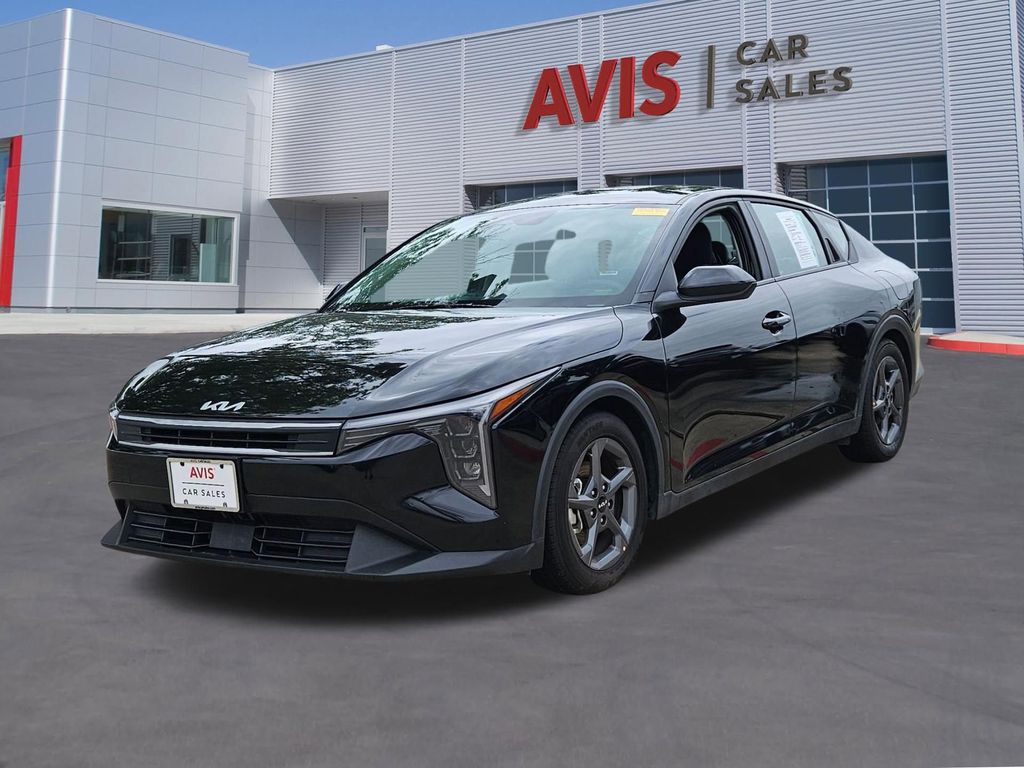 Aurora Black Pearl 2025 Kia K4 LXS FWD Sedan Front-Wheel Drive Continuously Variable Transmission