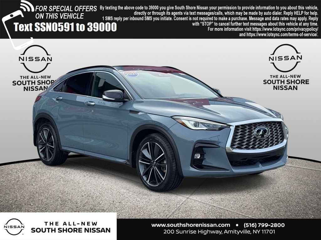 Slate Gray 2025 INFINITI QX55 Luxe AWD SUV / Crossover All-Wheel Drive Continuously Variable Transmission