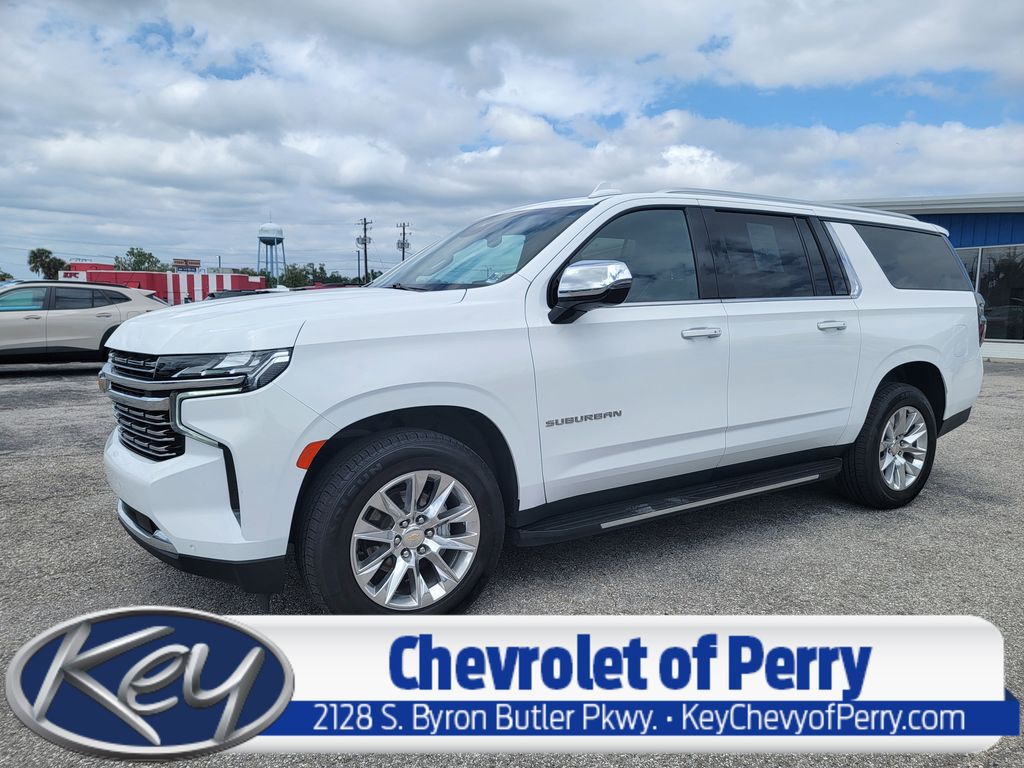 Summit White 2023 Chevrolet Suburban Premier 4WD SUV / Crossover Four-Wheel Drive