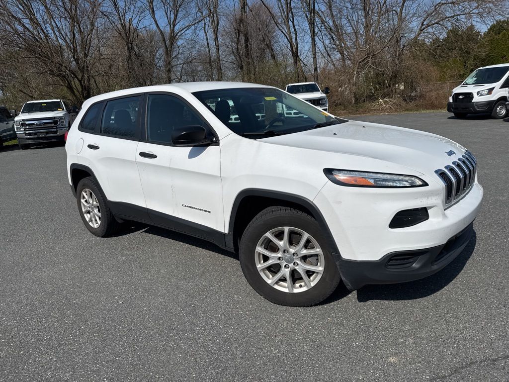 Bright White Clearcoat 2017 Jeep Cherokee Sport 4WD SUV / Crossover Four-Wheel Drive 9-Speed Automatic