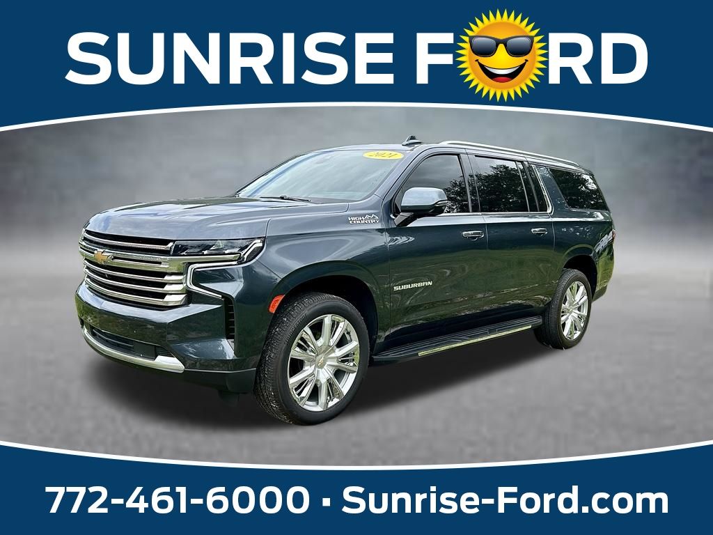Shadow Gray Metallic 2021 Chevrolet Suburban SUV / Crossover 4X2