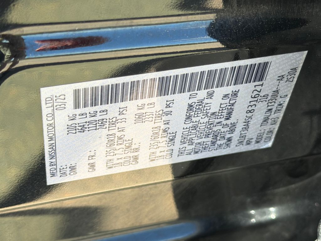 Used 2025 Black Nissan SV image 34