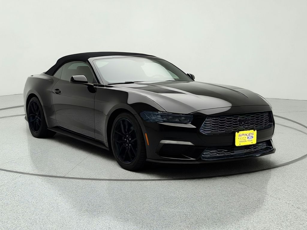 Shadow Black 2024 Ford Mustang Convertible Rear-Wheel Drive Automatic
