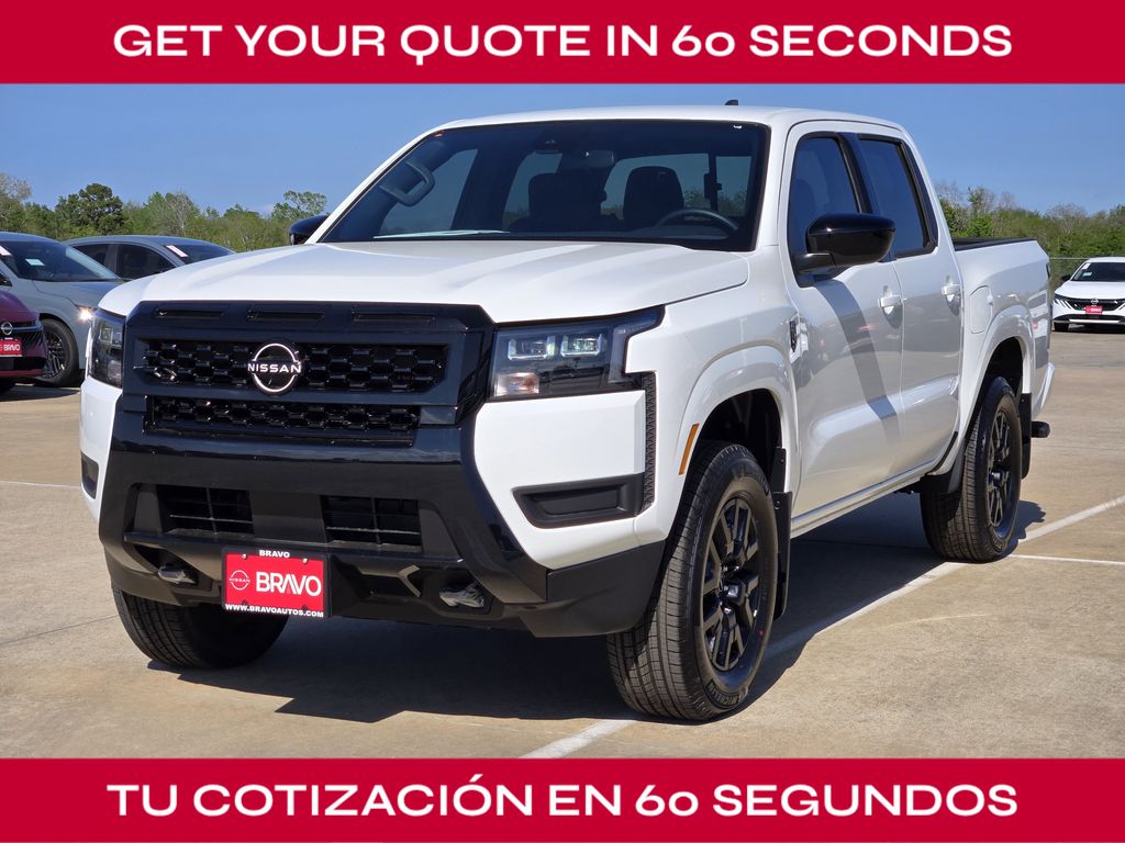 2026 Nissan Frontier SV White at Bravo Nissan