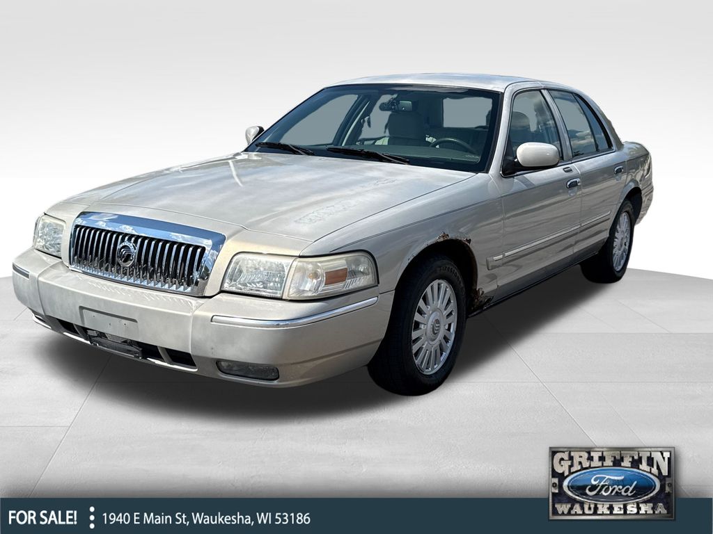 Smokestone Clearcoat Metallic 2008 Mercury Grand Marquis Sedan Rear-Wheel Drive 4-Speed Automatic Overdrive
