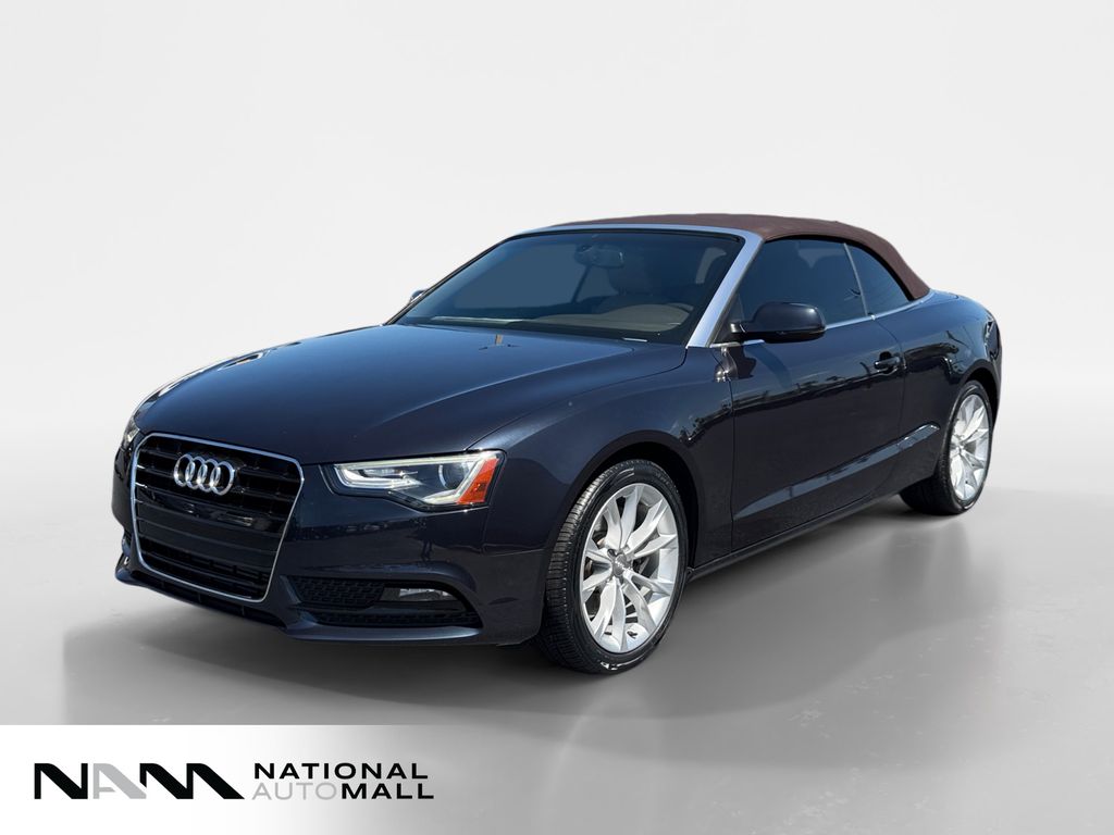 Moonlight Blue 2014 Audi A5 2.0T Premium Cabriolet FWD Convertible Front-Wheel Drive Continuously Variable Transmission