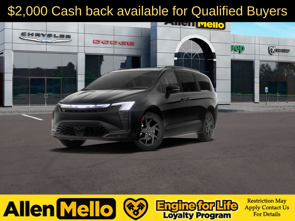 Diamond Black Crystal Pearlcoat 2027 Chrysler Pacifica Minivan All-Wheel Drive 9-Speed Automatic