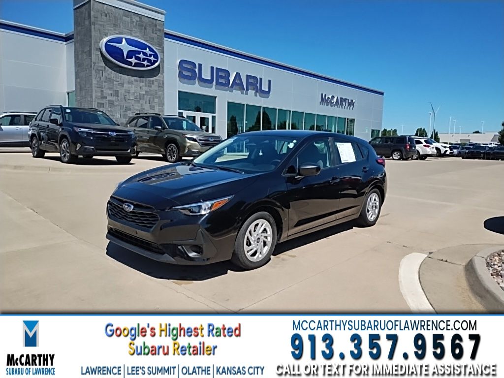Crystal Black Silica 2024 Subaru Impreza AWD Wagon All-Wheel Drive Continuously Variable Transmission