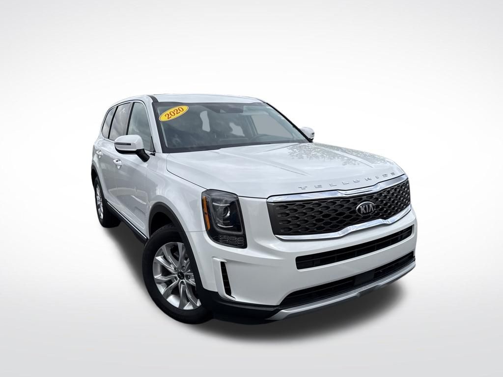 Snow White Pearl 2020 Kia Telluride LX AWD SUV / Crossover All-Wheel Drive 8-Speed Automatic