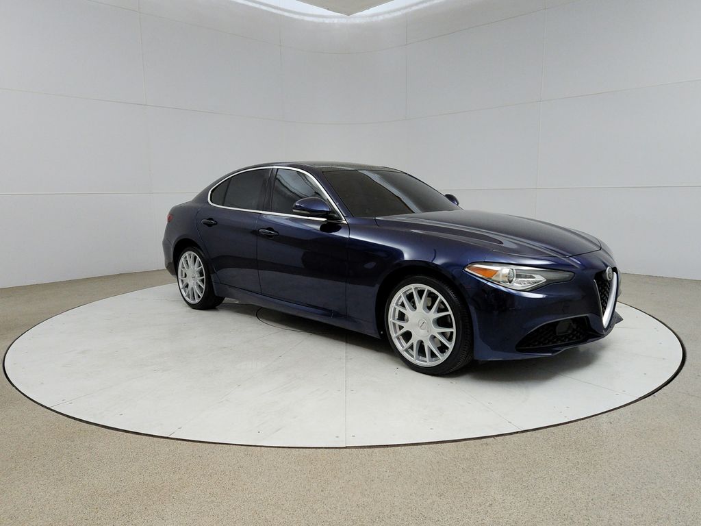 Montecarlo Blue Metallic 2017 Alfa Romeo Giulia Ti AWD Sedan All-Wheel Drive 8-Speed Automatic