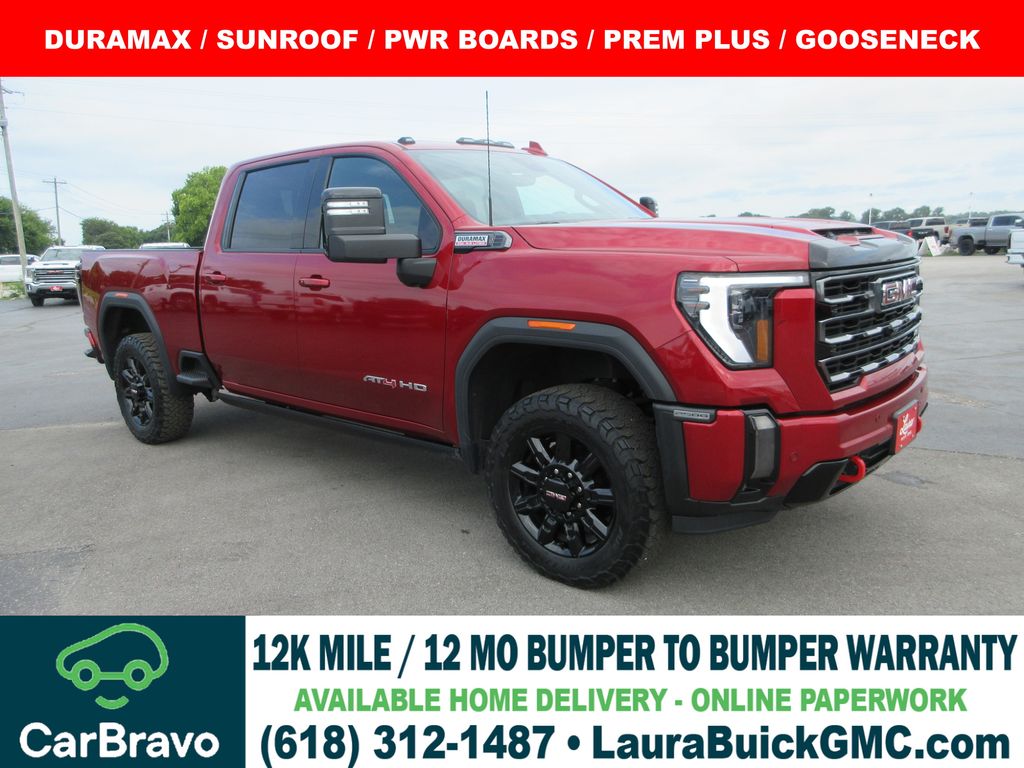 Volcanic Red Tintcoat 2024 GMC Sierra 2500HD Pickup Truck Four-Wheel Drive Automatic