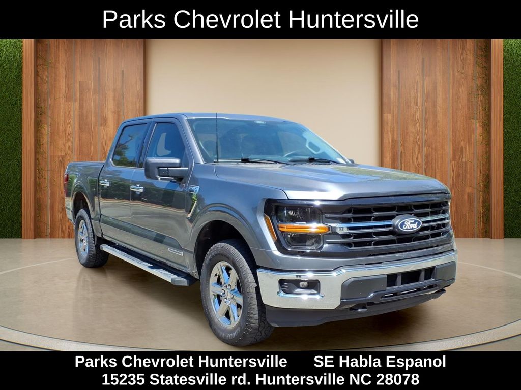 Carbonized Gray Metallic 2025 Ford F-150 XLT SuperCrew 4WD Pickup Truck Four-Wheel Drive 10-Speed Automatic