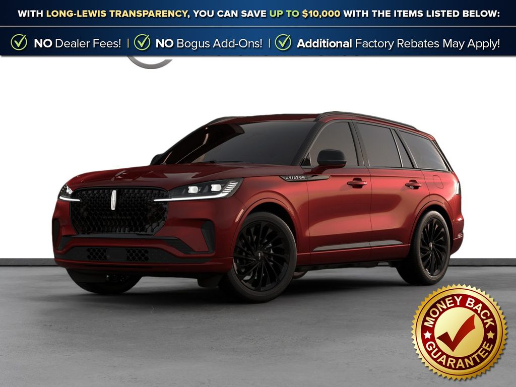 Red Carpet Tinted Clearcoat 2026 Lincoln Aviator SUV / Crossover All-Wheel Drive Automatic