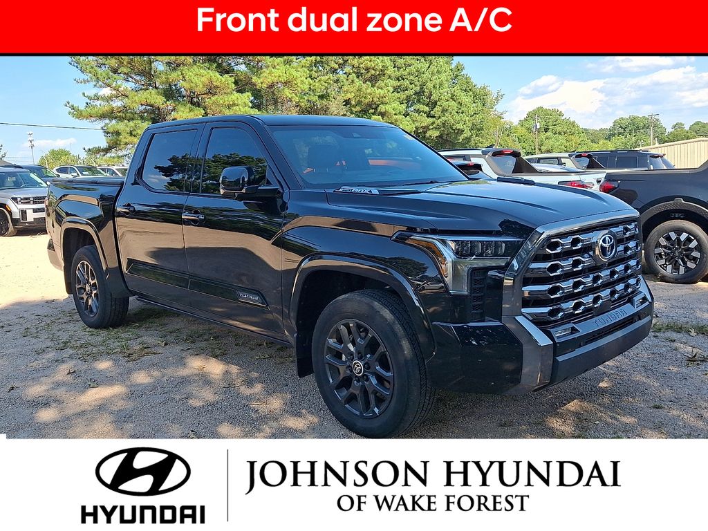Midnight Black Metallic 2024 Toyota Tundra Hybrid Pickup Truck Four-Wheel Drive Automatic