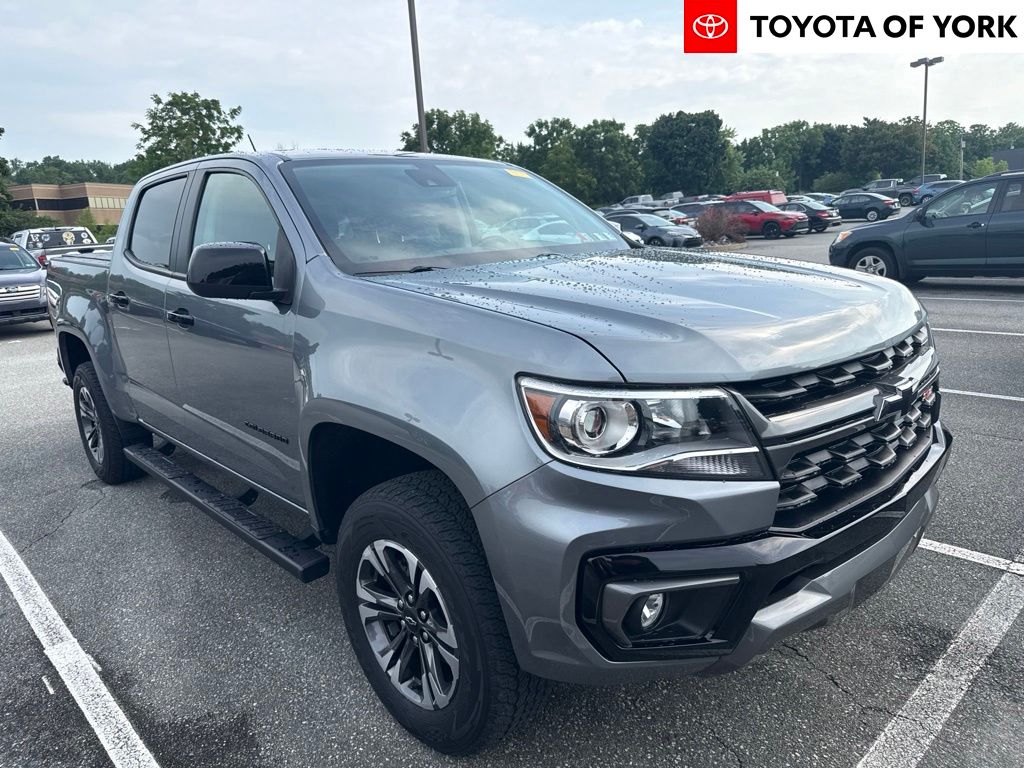 Gray (Satin Steel Metallic) 2021 Chevrolet Colorado Pickup Truck Four-Wheel Drive 8-Speed Automatic