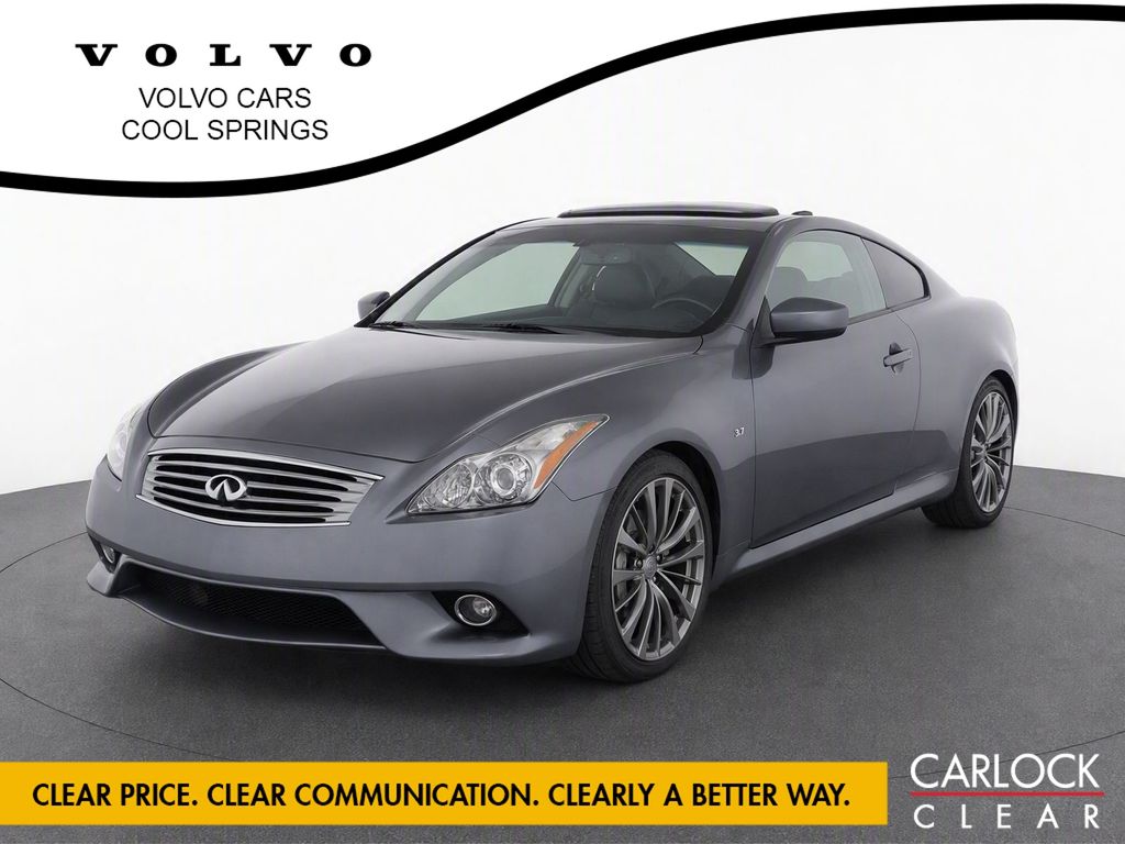 Gray (Graphite Shadow) 2014 INFINITI Q60 Coupe 7-Speed Automatic