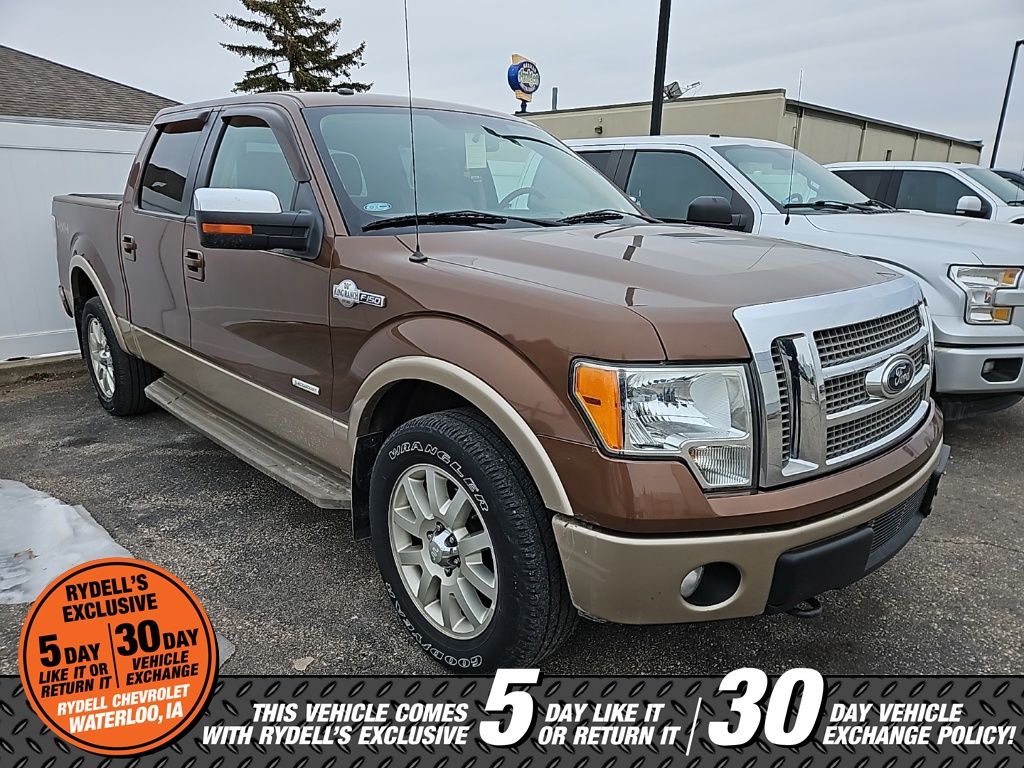 Golden Bronze Metallic 2012 Ford F-150 King Ranch SuperCrew 4WD Pickup Truck Four-Wheel Drive 6-Speed Automatic