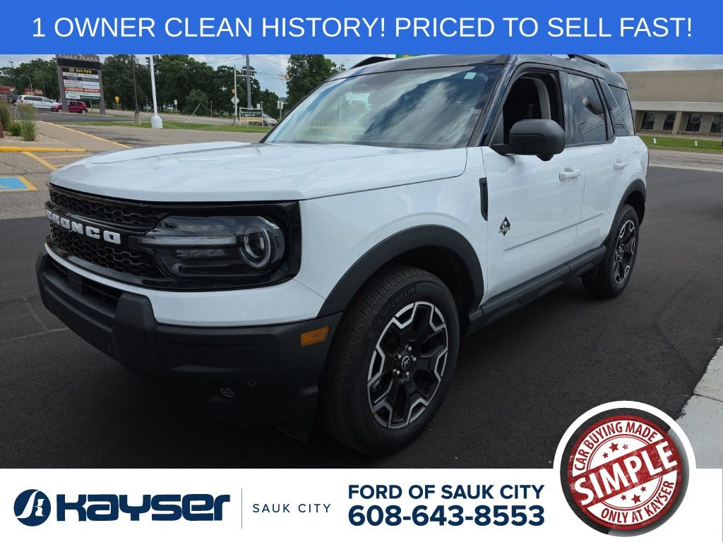 Oxford White 2025 Ford Bronco Sport SUV / Crossover All-Wheel Drive 8-Speed Automatic