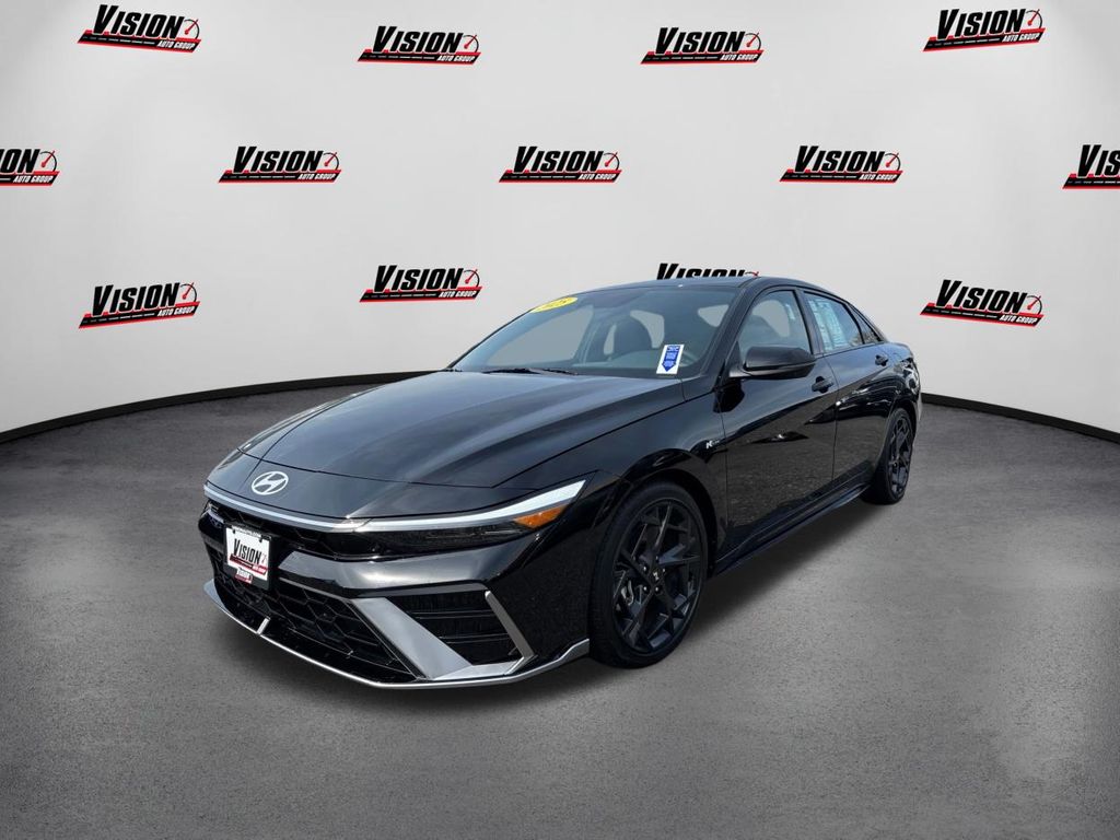 Abyss Black 2025 Hyundai Elantra N Line FWD Sedan Front-Wheel Drive 7-Speed Dual Clutch