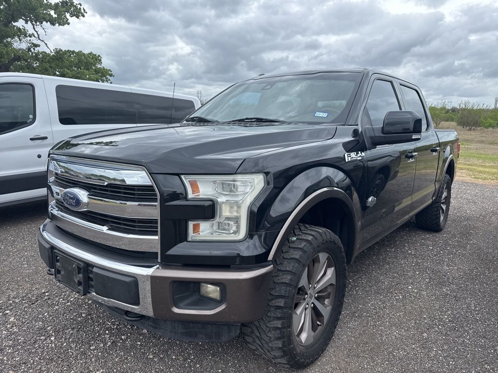 Black 2015 Ford F-150 King Ranch SuperCrew 4WD Pickup Truck Four-Wheel Drive 6-Speed Automatic