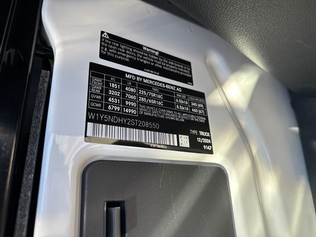 2025 Mercedes-Benz Sprinter 3500 Cargo 170 WB White at John Sisson Motors