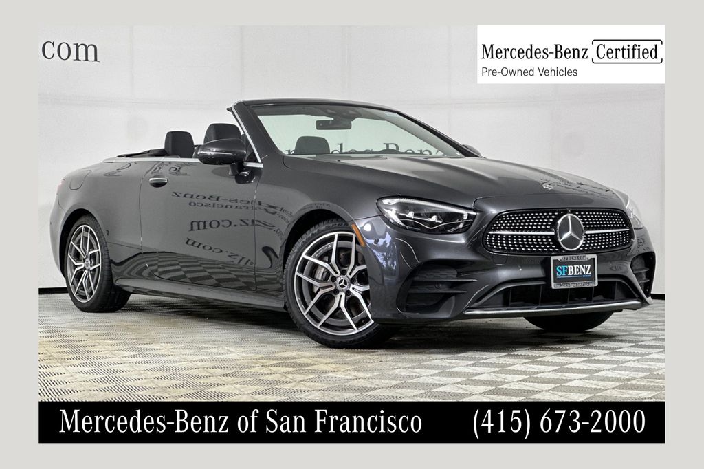 Graphite Gray Metallic 2023 Mercedes-Benz E-Class Convertible Rear-Wheel Drive 9-Speed Automatic