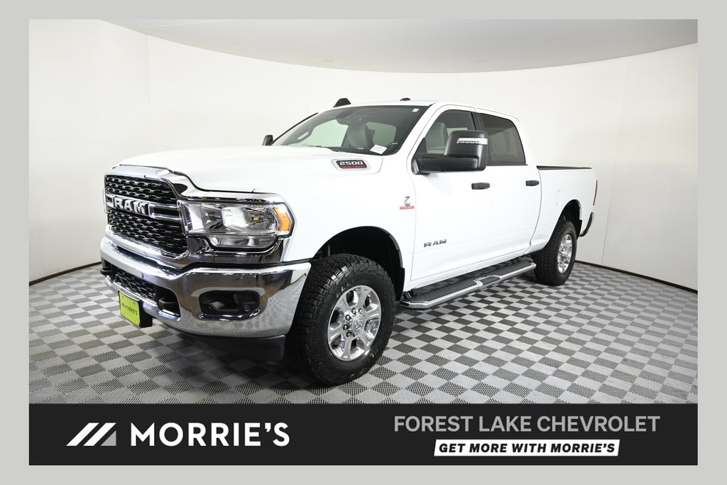 Bright White Clearcoat 2023 RAM 2500 Pickup Truck Four-Wheel Drive 6-Speed Automatic