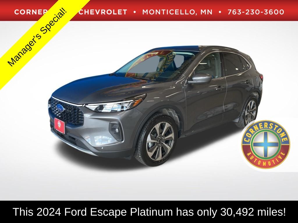 Gray 2024 Ford Escape SUV / Crossover All-Wheel Drive 8-Speed Automatic