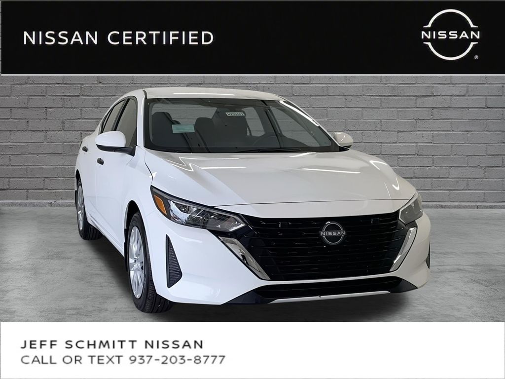White (Fresh Powder) 2025 Nissan Sentra Sedan Front-Wheel Drive Continuously Variable Transmission