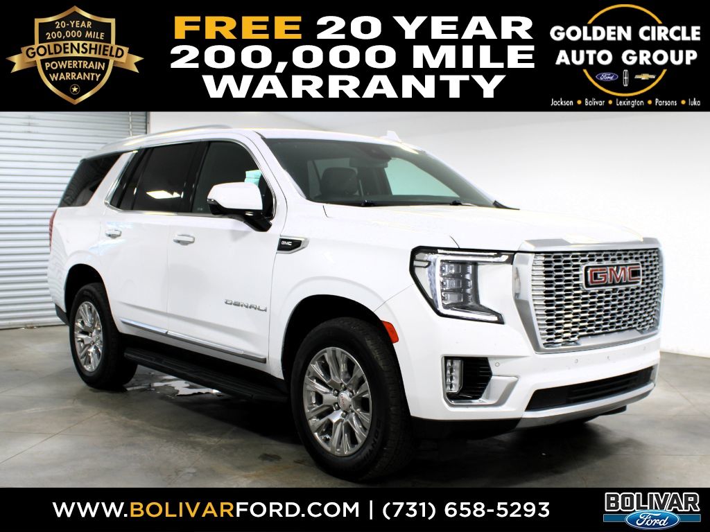 Summit White 2023 GMC Yukon Denali 4WD SUV / Crossover Four-Wheel Drive