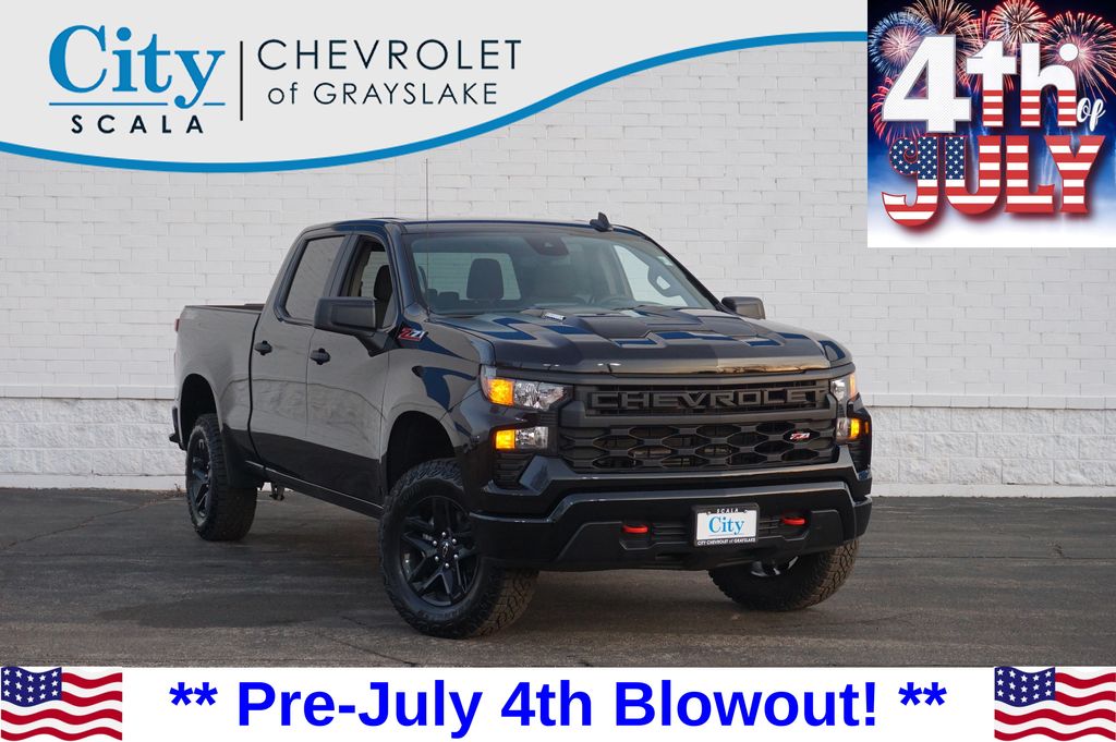 Black 2026 Chevrolet Silverado 1500 Pickup Truck Four-Wheel Drive 8-Speed Automatic