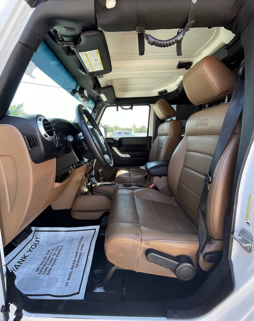 2011 Jeep Wrangler Unlimited Sahara White at Emmons Autoplex