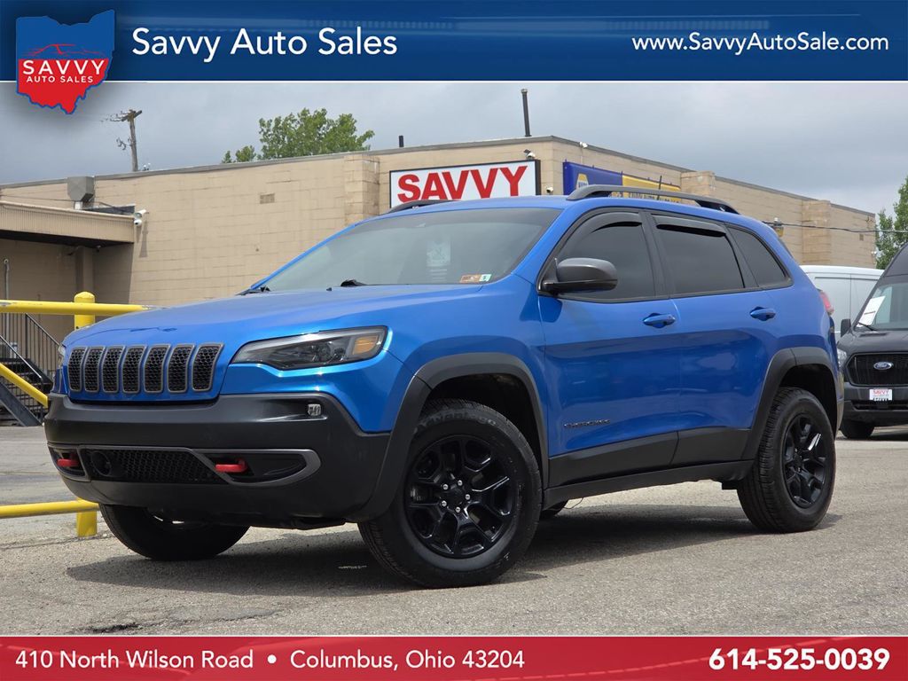 Hydro Blue Pearlcoat 2021 Jeep Cherokee SUV / Crossover Four-Wheel Drive 9-Speed Automatic